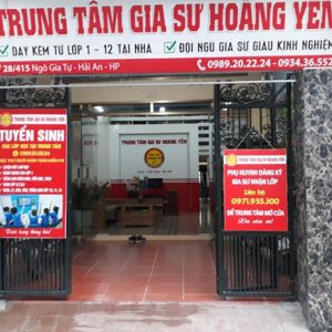 Trung Tâm Gia Sư Hoàng Yến